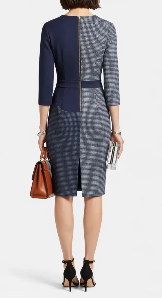  The Two-Tone Sheath Dress