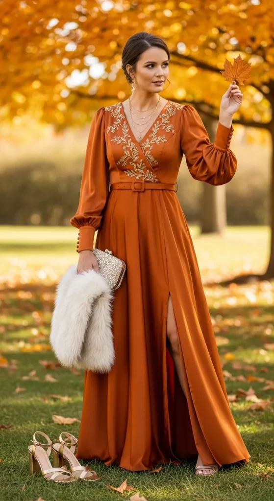 The Gilded Russet Gown The Gilded Russet Gown