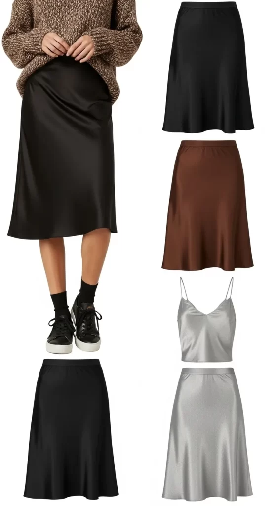 The Fluid Silk Skirt