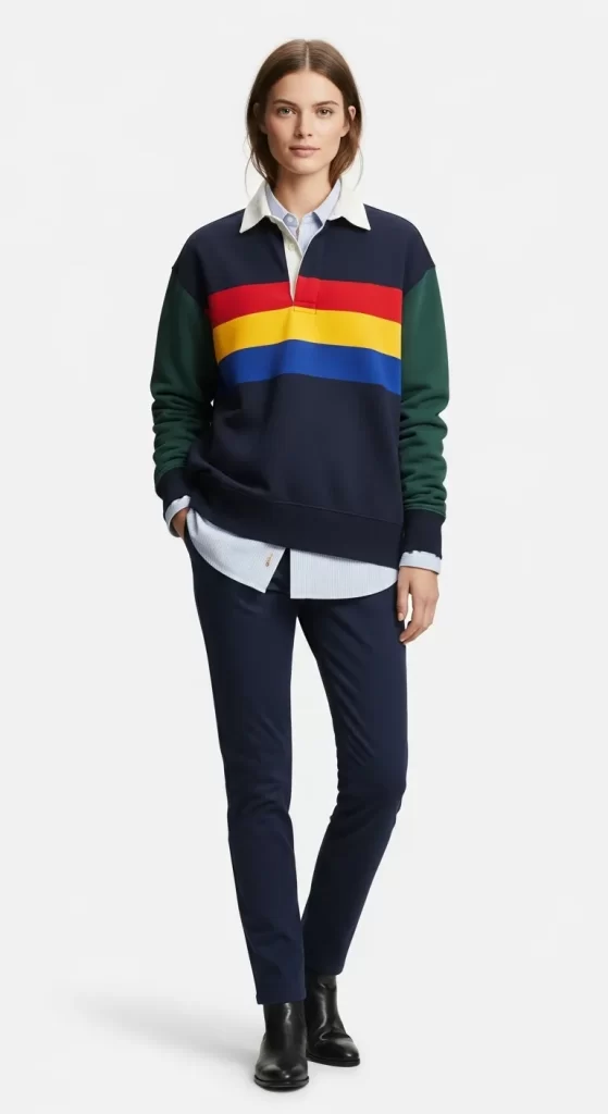 The Preppy Rugby Pullover