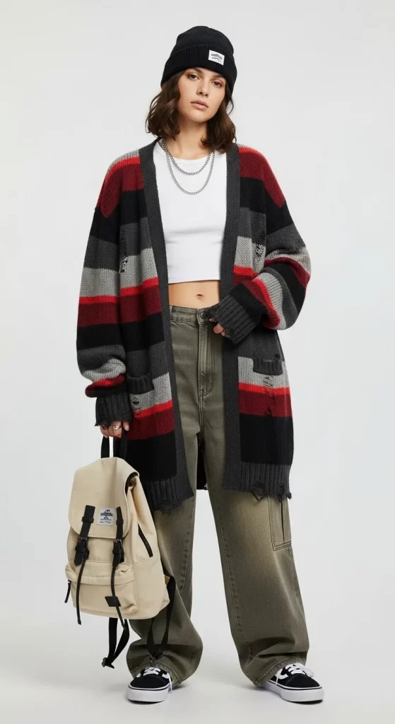 The Grunge Stripe Cardigan The Grunge Stripe Cardigan