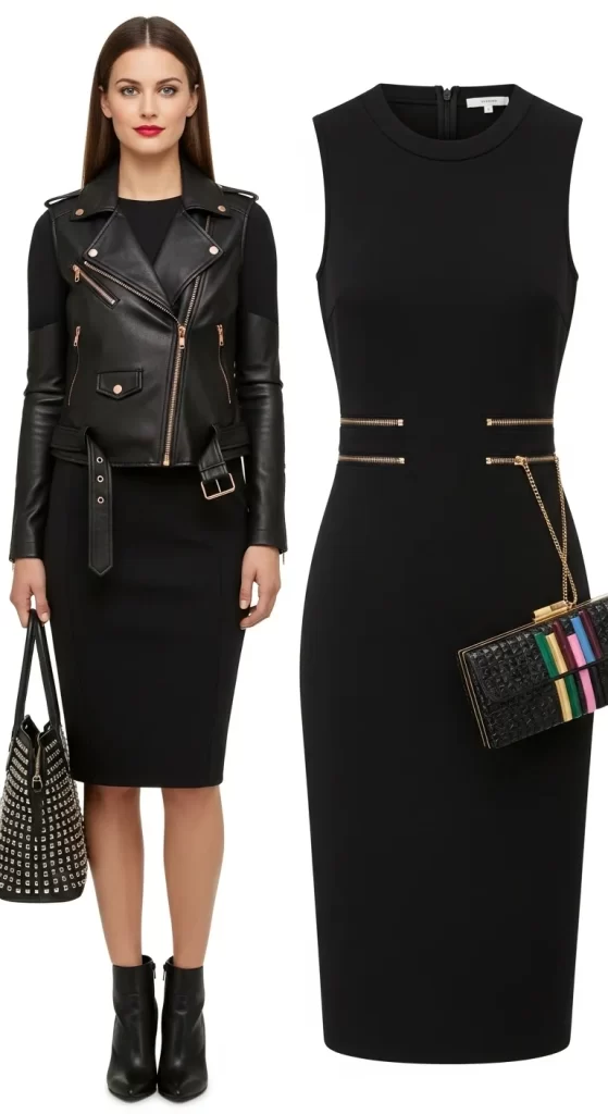  The Moto Vest & Dress Set