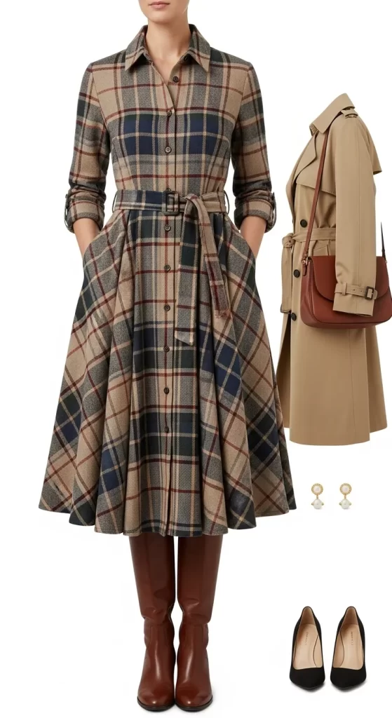 The Classic Plaid Shirtdress The Classic Plaid Shirtdress