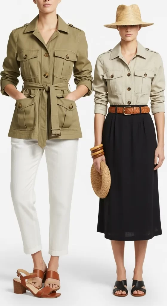 The Safari Chic Utility Jacket The Safari Chic Utility Jacket