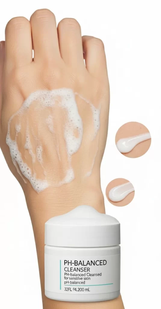 Using a Harsh Facial Cleanser Using a Harsh Facial Cleanser