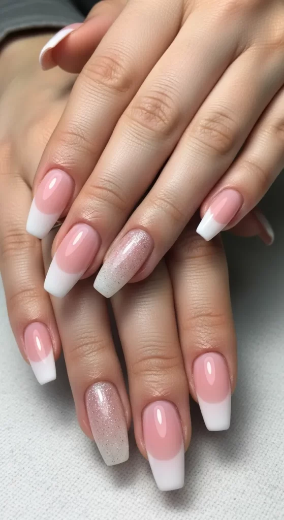 Sparkling French Ombre