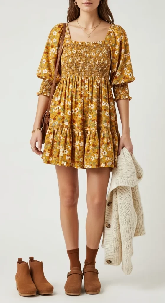 The Cheerful Smocked Minidress The Cheerful Smocked Minidress