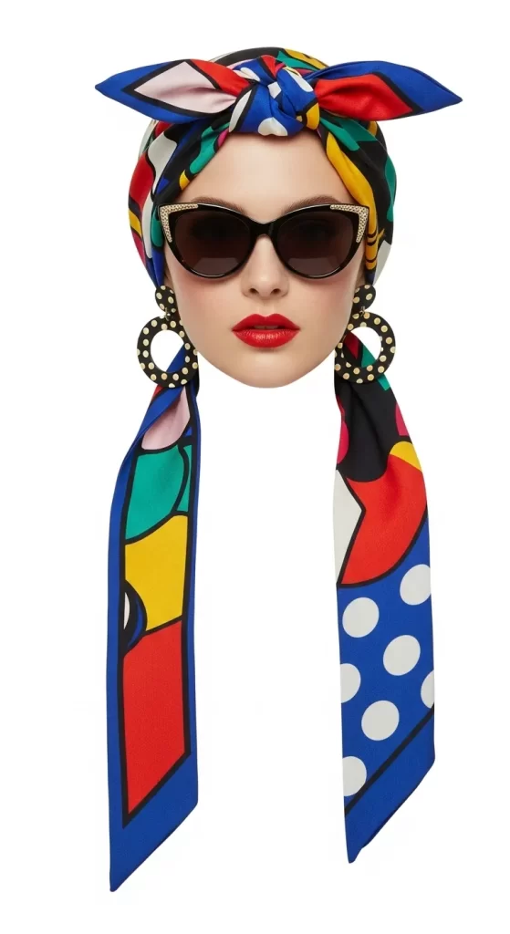 The Pop Art Headwrap Bow The Pop Art Headwrap Bow