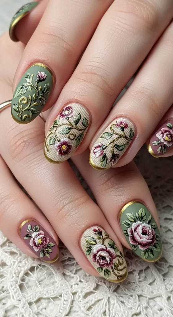 Vintage Tapestry Florals