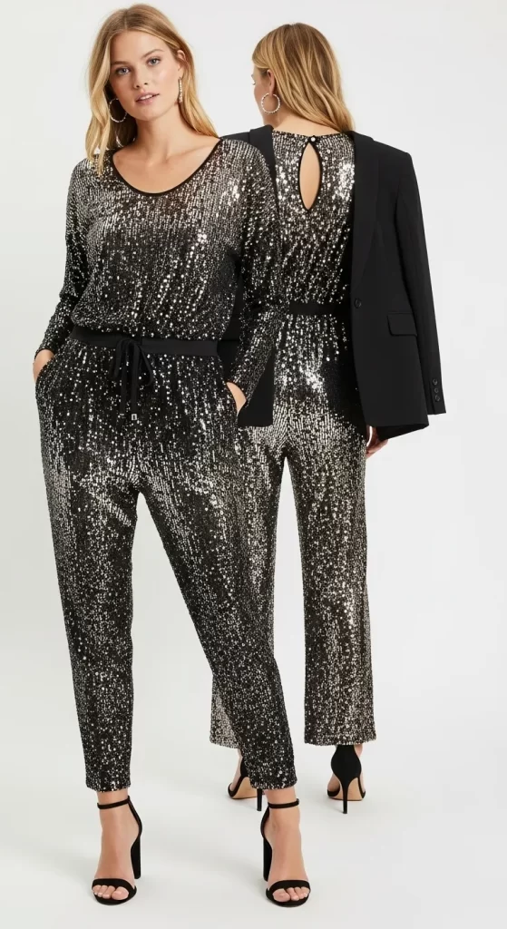 The Dazzling Sequin Jumpsuit The Dazzling Sequin Jumpsuit