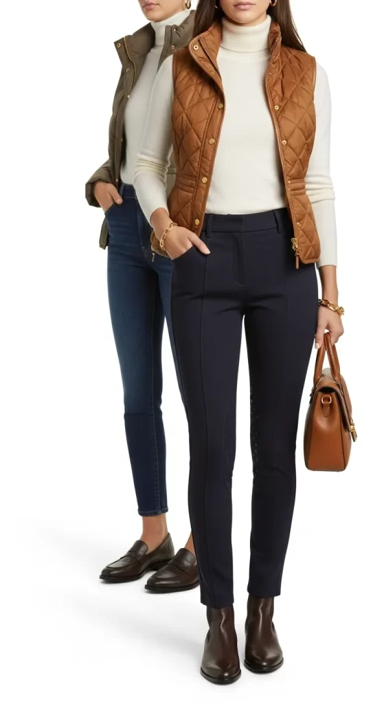 The Classic Quilted Vest Layering