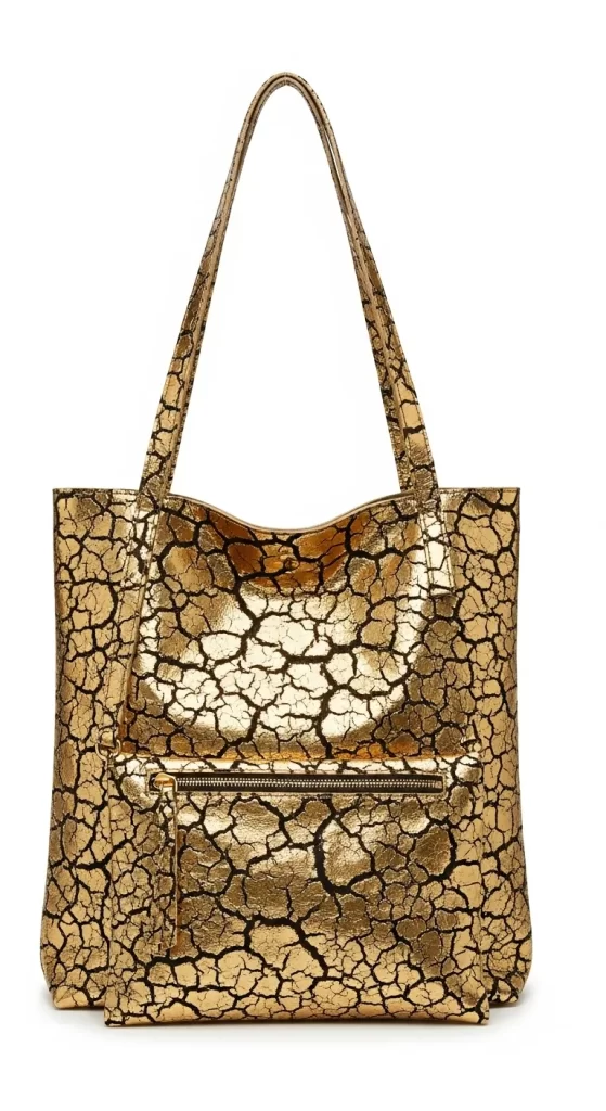 The Gilded Cracked Leather Tote The Gilded Cracked Leather Tote