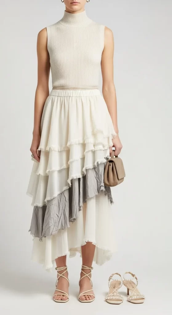 The Deconstructed Ruffle Skirt