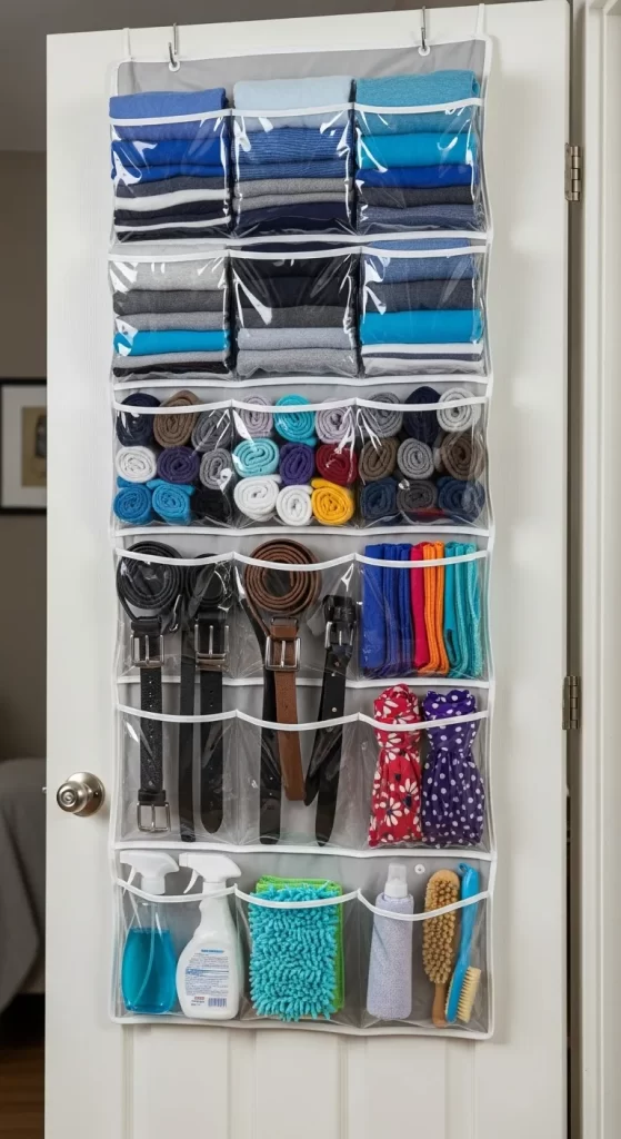 The Over-the-Door Pocket Organizer The Over-the-Door Pocket Organizer