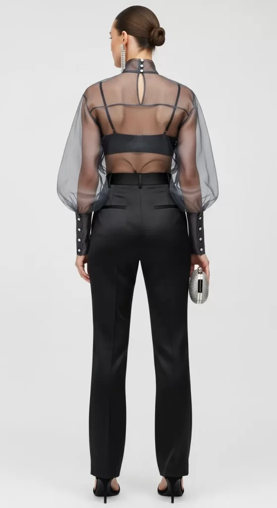 The Sheer Organza Blouse