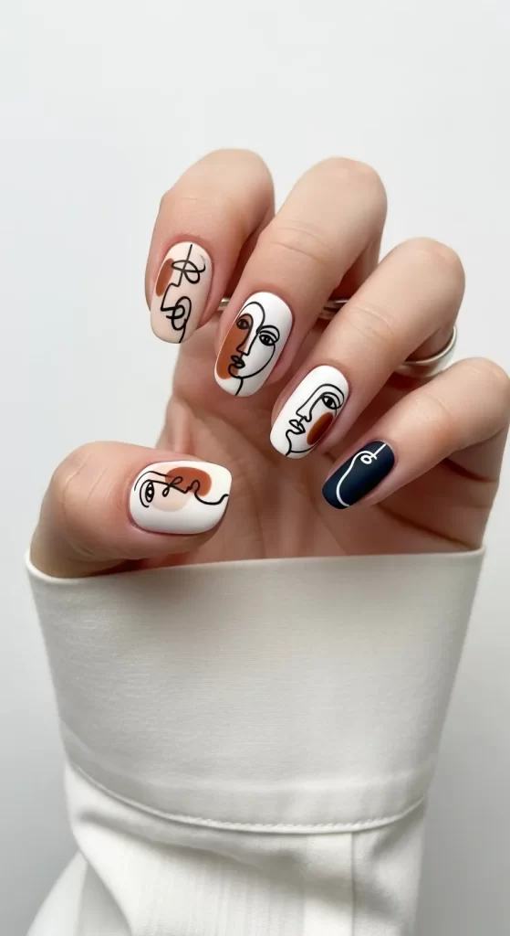 Abstract Line Art Portraits