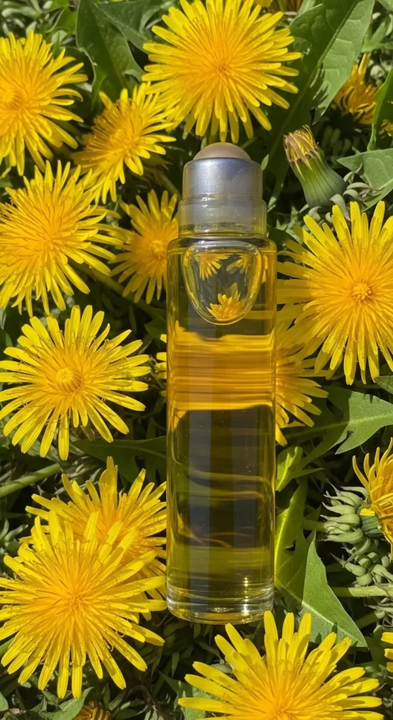 Soothing Dandelion-Infused Body Oil Soothing Dandelion-Infused Body Oil