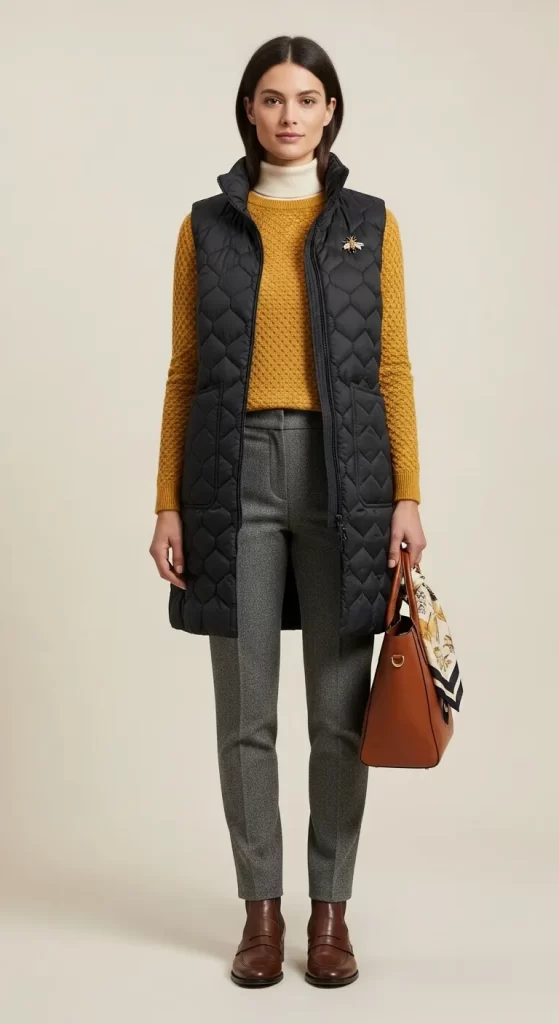 The Quilted Vest Layering Look