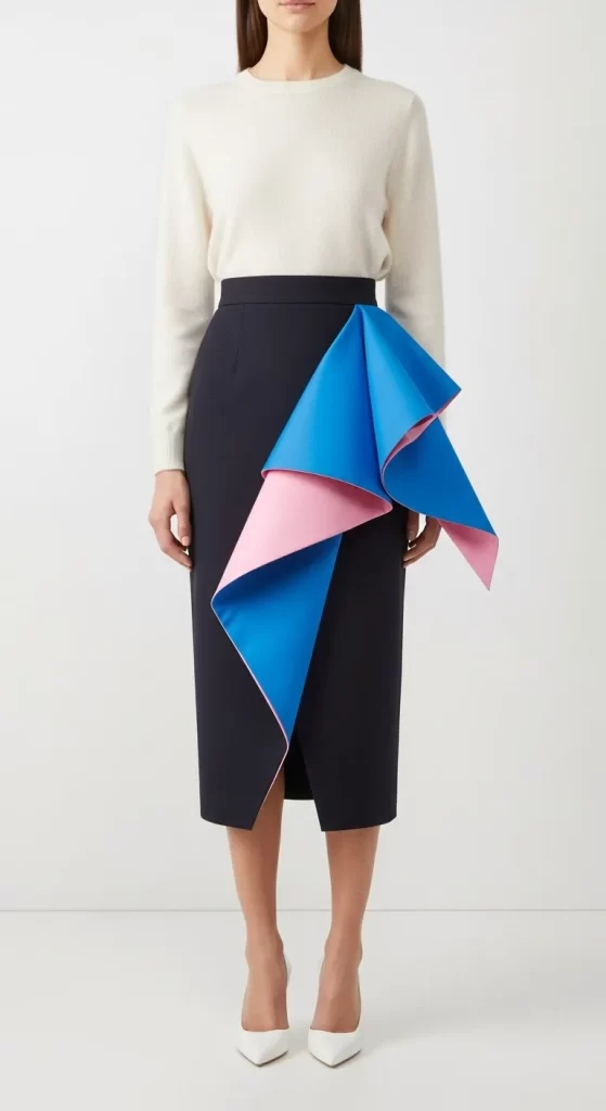 The Sculptural Ruffle Skirt