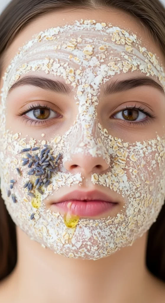 Calming Lavender & Oatmeal Face Mask Calming Lavender & Oatmeal Face Mask