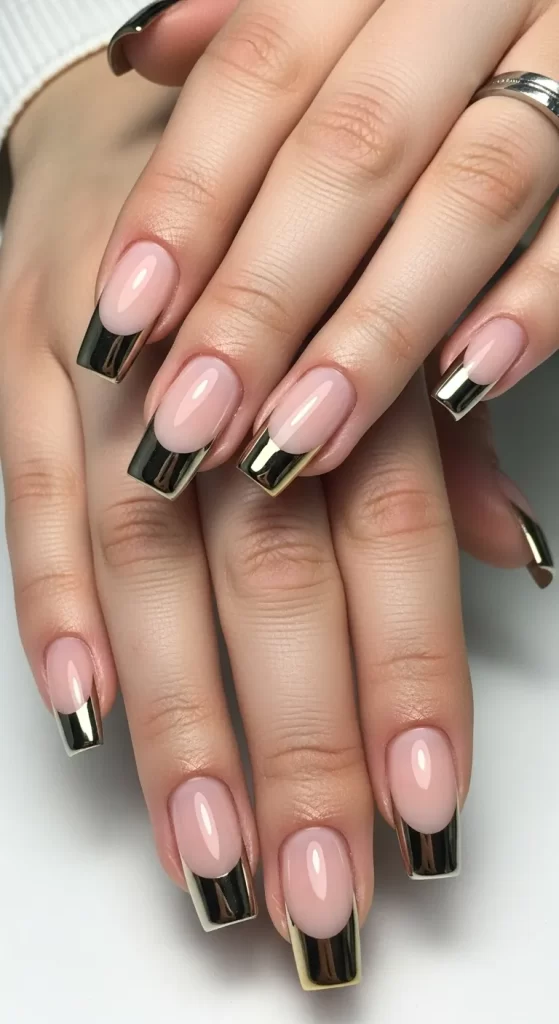 Bold Chrome-Tipped French