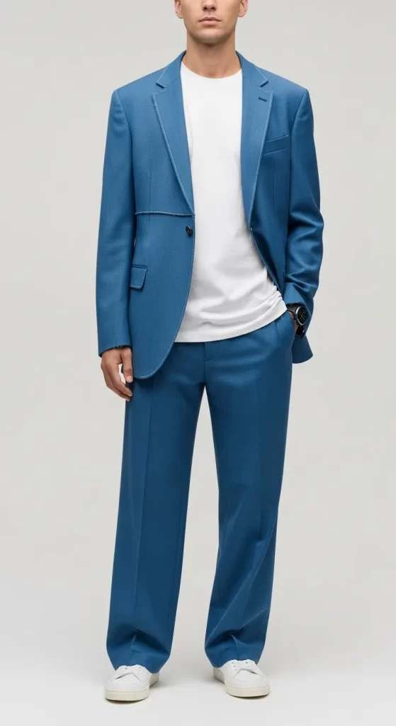 The Deconstructed Blue Suit