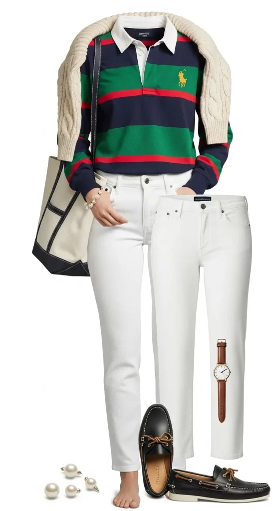 The Classic Preppy Rugby Look The Classic Preppy Rugby Look