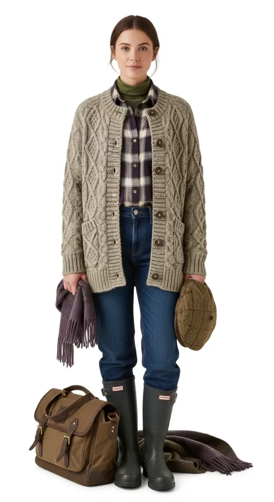 The Heritage Cable Cardigan The Heritage Cable Cardigan