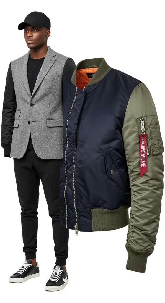 The Deconstructed Sporty Blazer The Deconstructed Sporty Blazer