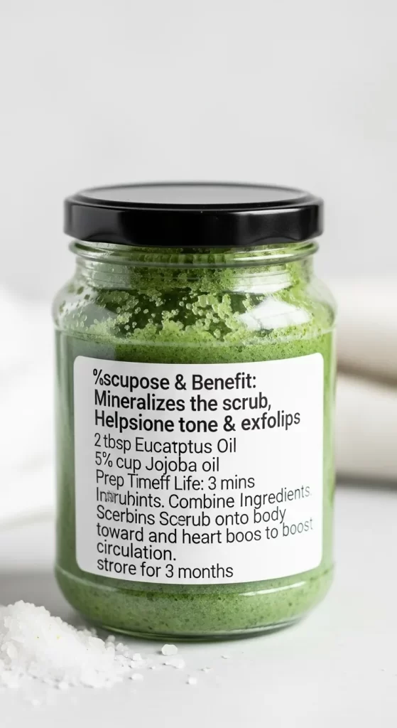 Invigorating Eucalyptus Salt Scrub Invigorating Eucalyptus Salt Scrub