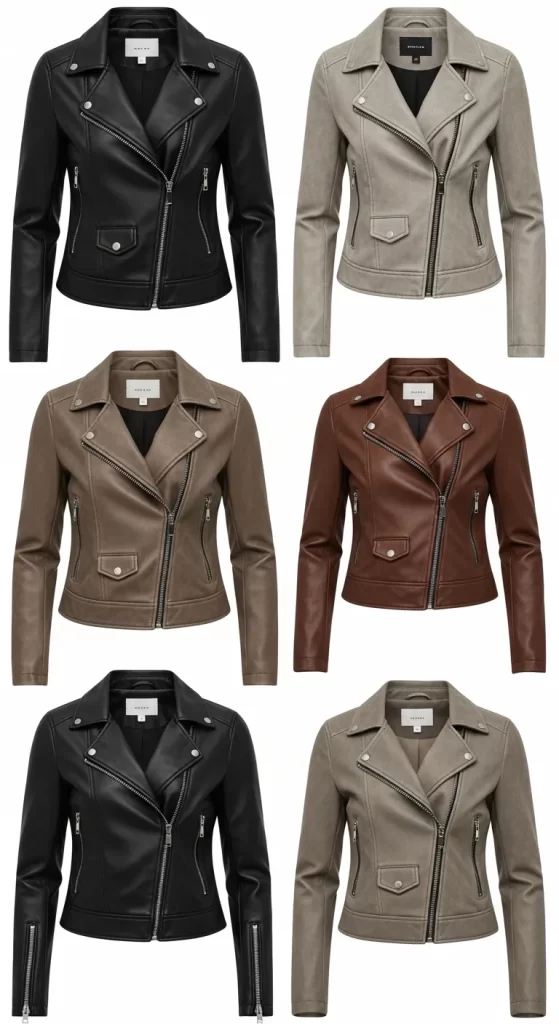 The Essential Faux-Leather Moto Jacket