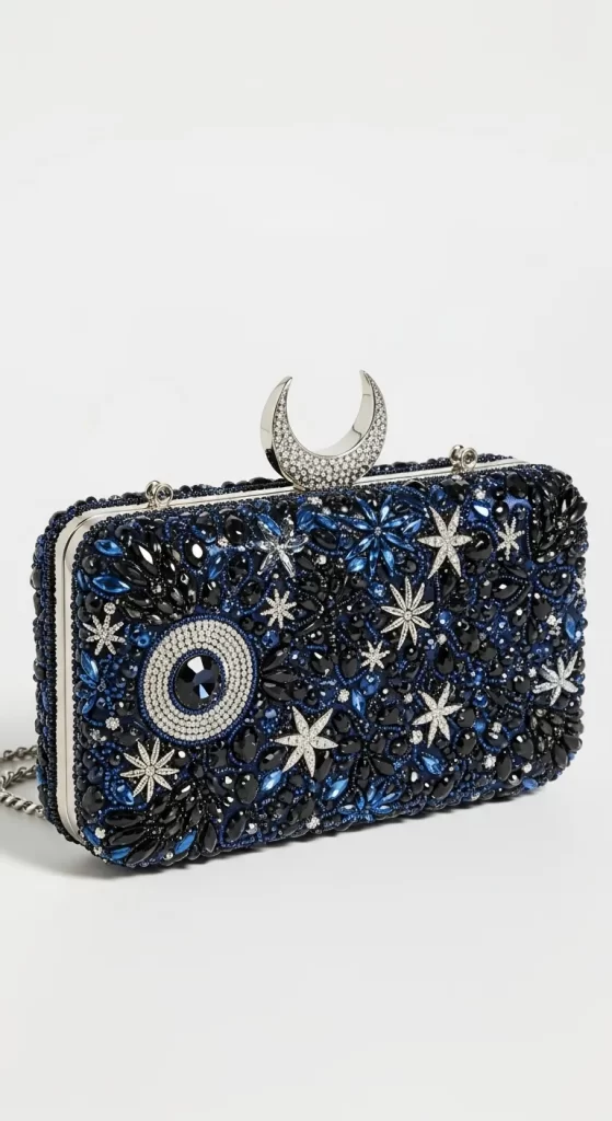 The Celestial Beaded Box Clutch The Celestial Beaded Box Clutch