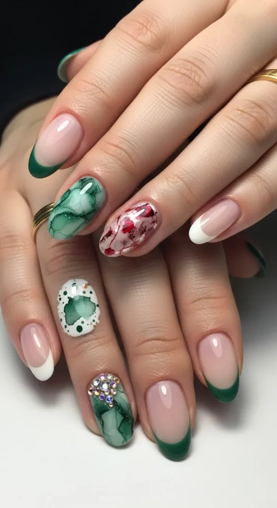 Emerald & Ruby Marble Mix