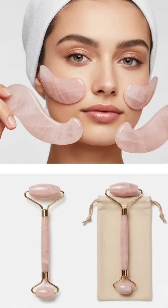 The Rose Quartz Facial Soothing Set