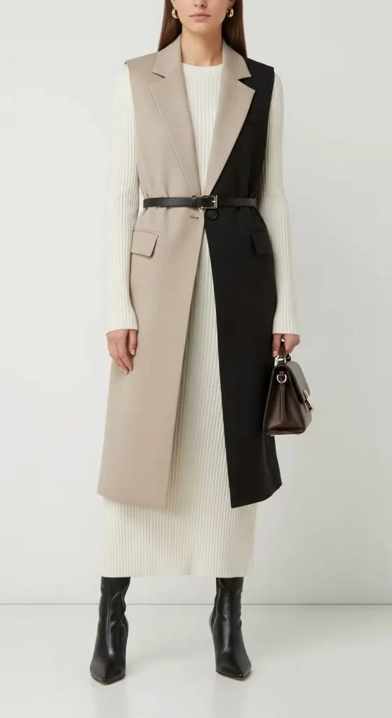 The Deconstructed Vest Dress The Deconstructed Vest Dress