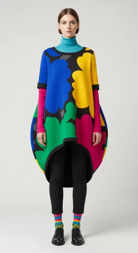 The Sculptural Tunic Dress