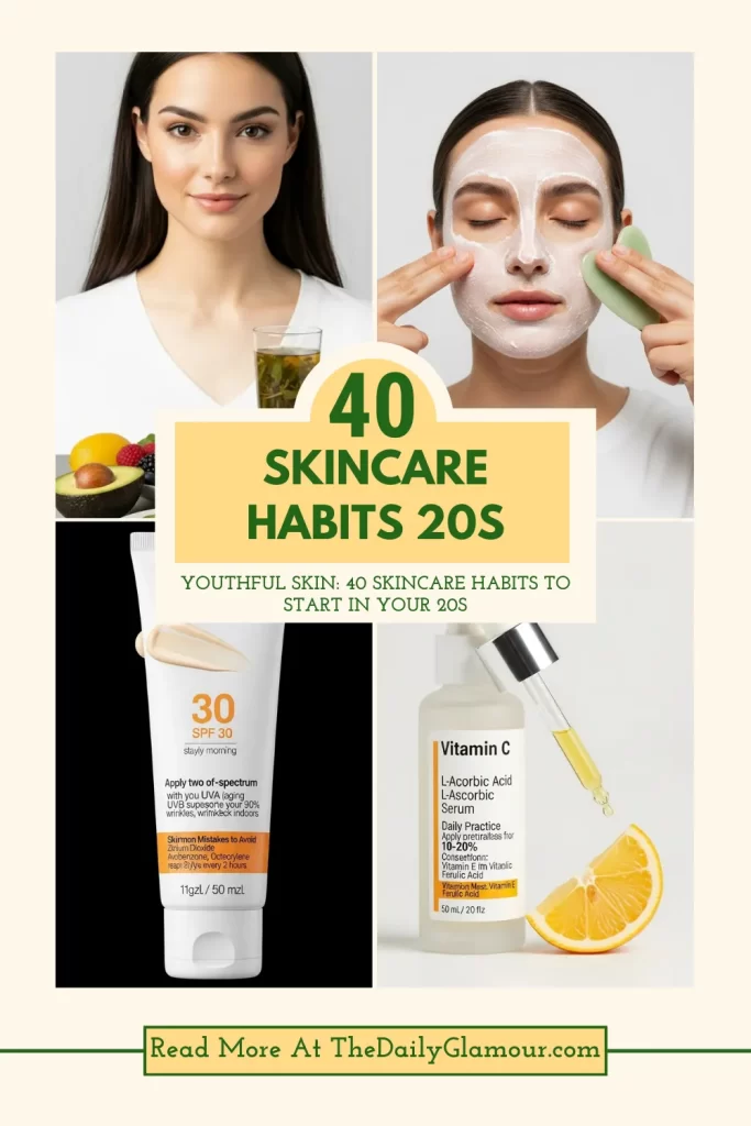 Skincare Habits 20s