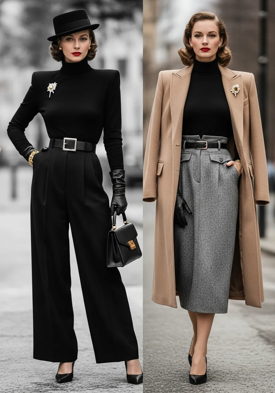 39 Ways to Style a Classic Black Turtleneck for a Sophisticated Look