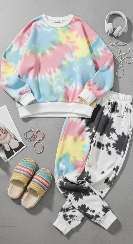 The Rainbow-Wash Lounge Set The Rainbow-Wash Lounge Set