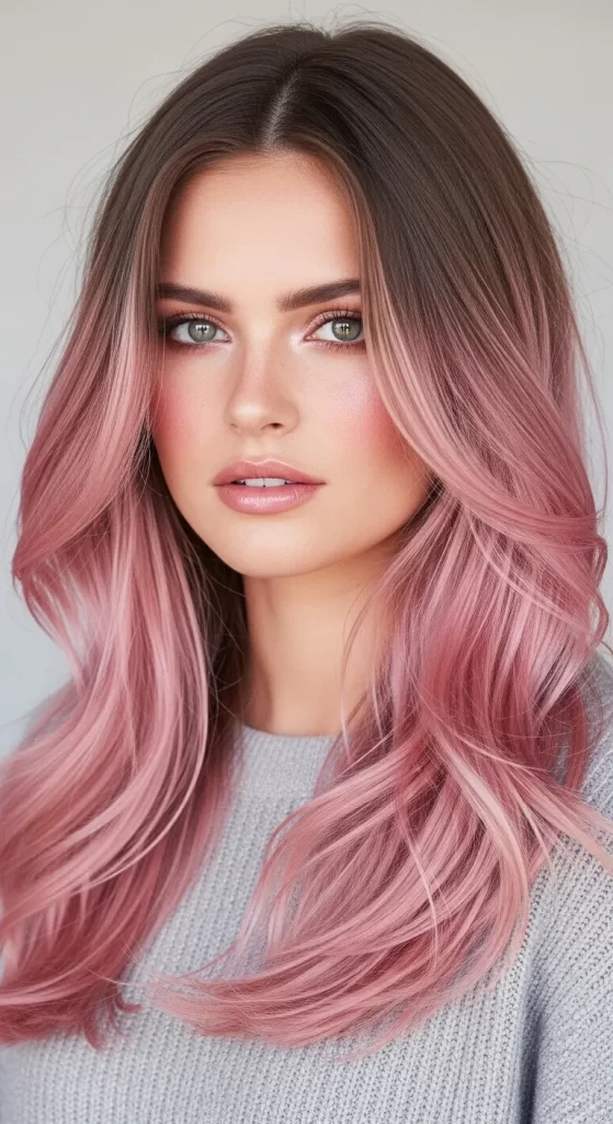 Dusty Rose Balayage