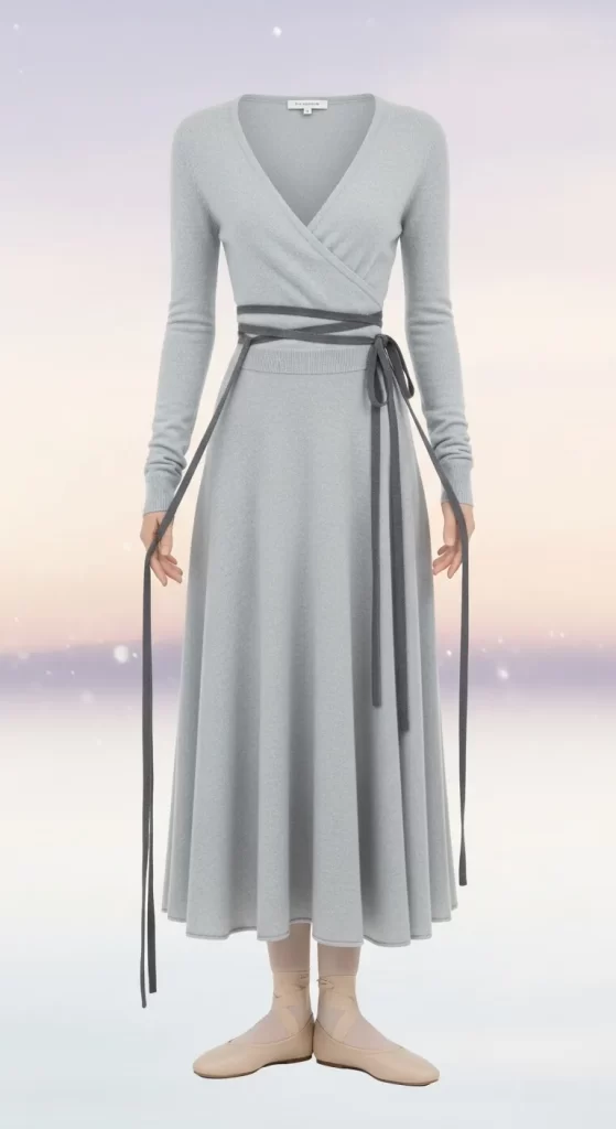 The Ballerina Wrap Knit Dress The Ballerina Wrap Knit Dress