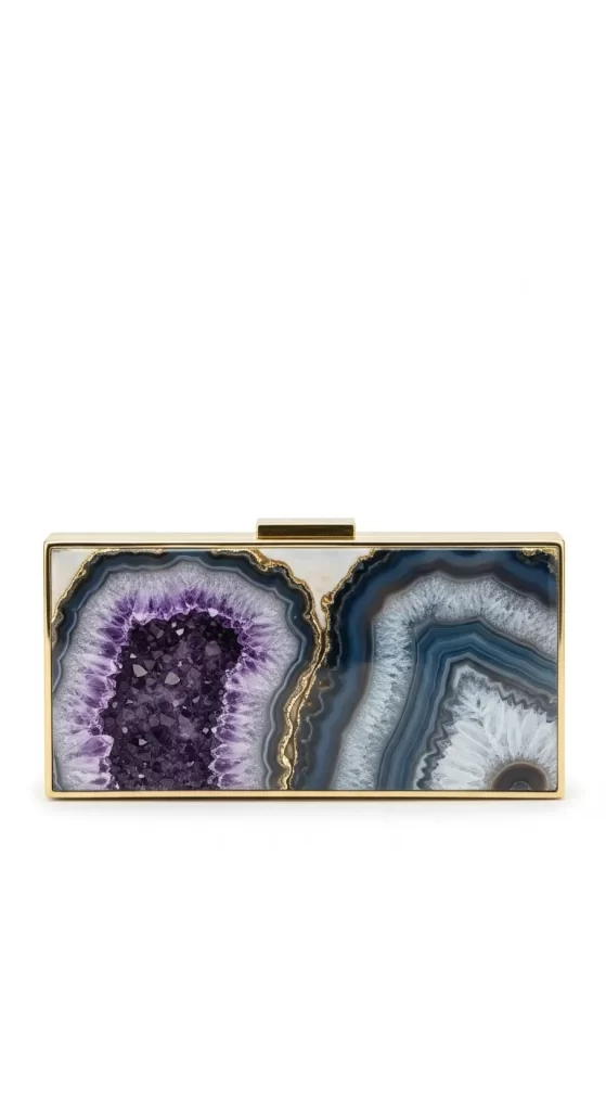 The Natural Geode Box Clutch