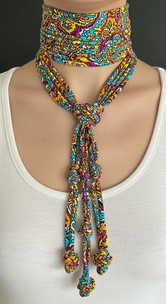 The Knotted Paisley Choker The Knotted Paisley Choker