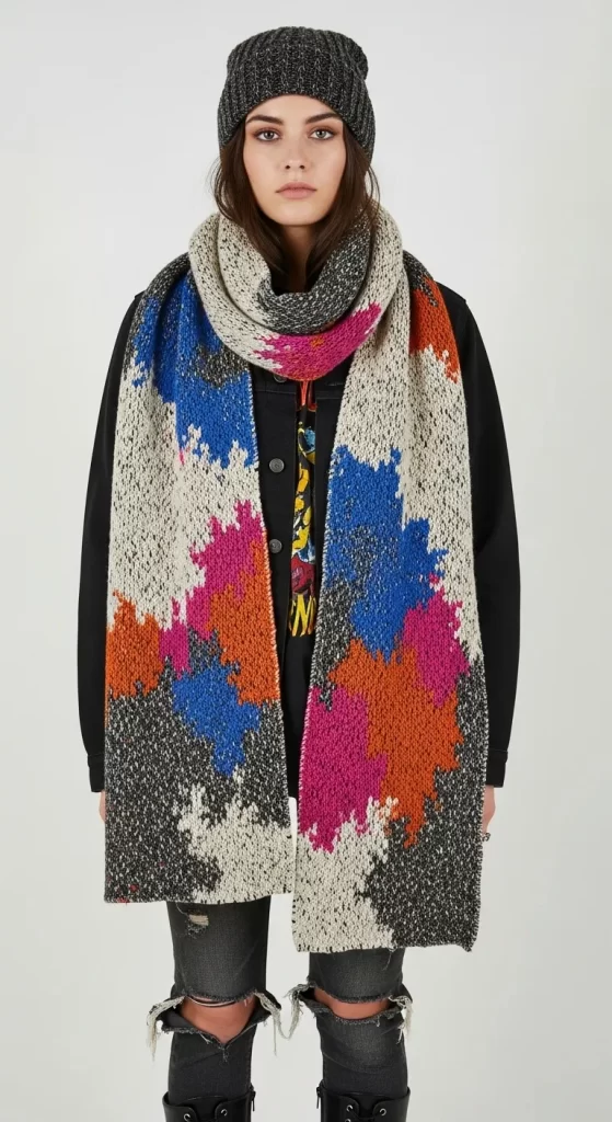 The Graphic Color-Block Wrap The Graphic Color-Block Wrap