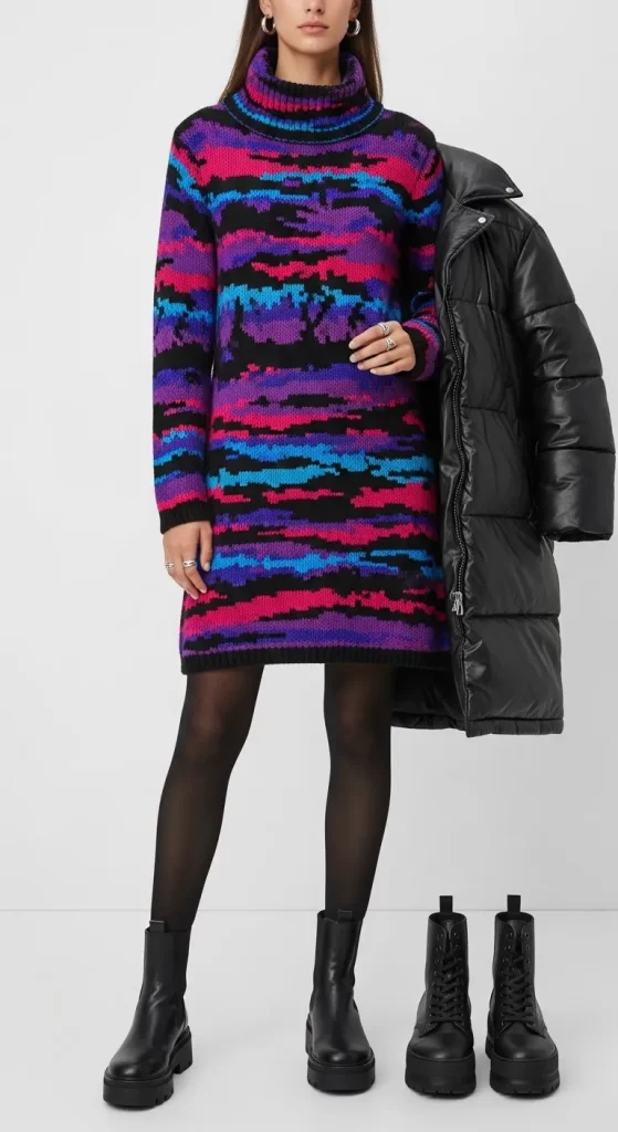 The Electric Abstract Knit Tunic The Electric Abstract Knit Tunic