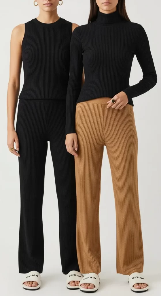 The Twin Rib Knit Set The Twin Rib Knit Set