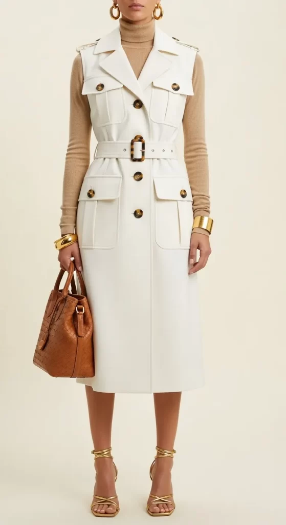 The Sleeveless Trench Dress The Sleeveless Trench Dress
