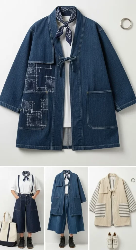 The Denim Noragi Coat The Denim Noragi Coat
