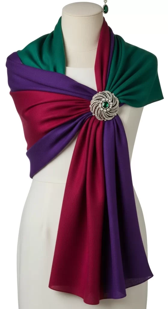 The Jeweled Brooch Drape The Jeweled Brooch Drape