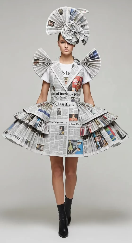 The Newsprint Couture The Newsprint Couture